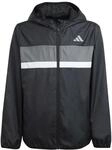 adidas Unisex Kids TIBERIO WINDBREAKER, black/grey four/white, 6-7 Years