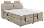PALERMO 2 Boxspringbett 180x200 elektrisch verstellbar, Sand - Bequemes...