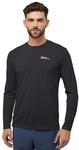 Jack Wolfskin Herren Vonnan Ls M T-Shirt, Schwarz, M EU