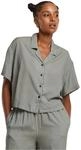 Urban Classics Damen Hemdbluse Ladies Viscose Resort Shirt, Kurzarm Bluse f&uuml;r