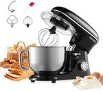 VEVOR K&uuml;chenmaschineTeigmixer 1400 W 5,68 L K&uuml;chenmaschine mit kippbarem Kopf