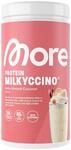 MORE Protein Milkyccino, White Almond Coconut, 500 g, Mix aus Whey Konzentrat und