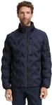Tom Tailor Herren Hybrid Steppjacke mit verstaubarer Kapuze