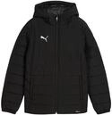 PUMA Jungen Teamadditions Hooded Padded Jacket Jr &Uuml;bergangsjacken, PUMA Black, 140