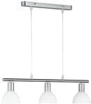 Reality Leuchten RL LIVE YOUR LIGHT E Pendelleuchte Nickel E14 opal, wei&szlig;...