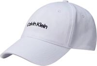 Calvin Klein Herren Cap Embroidery aus Baumwolle, Mehrfarbig (Bright White/ Black),