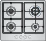 Bosch PGH6B5K90 Serie 4 Gasherd, Wokbrenner: Leistung bis 3,3 kW, Grillroste aus