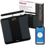 Beurer BF 990 K&ouml;rperfettwaage mit Handsensoren, Digitale Personenwaage mit