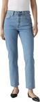 Levi's Damen Jeanshose 501 Crop High Rise, Straight Fit, Blau (Great Story), W28/L28