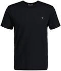 GANT Herren Slim Shield T-shirt T Shirt, Schwarz, 3XL EU