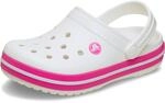 Crocs Unisex Kinder Crocband Clog K Clog, White/Pink Crush, 32/33 EU