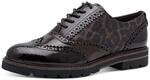 Marco Tozzi Damen Schn&uuml;rschuhe Elegant Vegan, Braun (Mocca/Leo), 41 EU