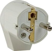 as - Schwabe Winkelstecker - Schutzkontaktstecker mit doppeltem Schutzkontakt -
