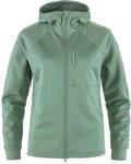 Fj&auml;llr&auml;ven Damen Abisko Grid Fleece Hoodie Jacke, Patina Green, XS