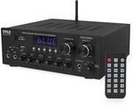 Pyle HiFi-Verst&auml;rker 300W &ndash; 2.0 Kanal Audio Receiver mit Bluetooth USB/SD/FM