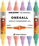 Molotow One4All Acrylic Twin Marker Pastel Classic Set (1,5 und 4,0 mm Strichst&auml;rke,