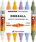 Molotow One4All Acrylic Twin Marker Pastel Modern Set (1,5 und 4,0 mm...