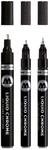 Molotow Liquid Chrome Marker 3er Set (Strichbreiten 1,0 , 2,0 und 4,0 mm, Metallic