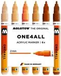 Molotow One4All 127HS Acryl Marker Wood Set (2,0 mm Strichst&auml;rke, hochdeckend und