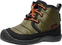 KEEN Unisex Kinder Howser 2 Chukka Waterproof Chukka Boots, Dark Olive/Gold Flame, 24