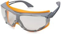 Uvex 9175275 Sicherheitsbrille, Sky Guard, transparent, Grau/Orange