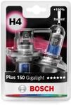 Bosch H4 Plus 150 Gigalight Halogen-Gl&uuml;hlampe f&uuml;r Auto-Scheinwerfer, 12 V 60/55 W,