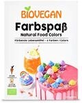 Biovegan Bio Farbspa&szlig;, bunte f&auml;rbende Lebensmittel, Lebensmittelfarbe Pulver...