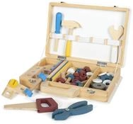 small foot Werkzeugkoffer &bdquo;Workshop, mit Werkzeug und Zubeh&ouml;r aus Holz, f&uuml;r