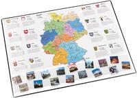 L&auml;ufer 45348 Landkarten-Schreibtischunterlage Deutschland, rutschfeste