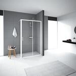 Duschkabine Marwell Factory 80 x 120 x 200 cm Dusche mit Fronteinstieg...