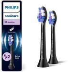 Philips Sonicare S2 Sensitive, Original-Ersatzb&uuml;rstenk&ouml;pfe, Schwarz, 2er-Pack,