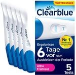 Clearblue Schwangerschaftstest, Ultra Fr&uuml;he Erkennung, Ergebnisse 6 Tage fr&uuml;her, 5