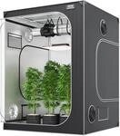 VEVOR Growbox 152x152x203cm Growzelt 2000D Oxford-Gewebe und Stahlrahmen Growtent