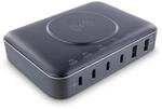 InLine Qi Powerstation 6-Port, Wireless Charger, 4x USB-C, 2x USB-A, GaN, 100W,
