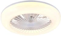 Reality Leuchten LED Deckenventilator mit Beleuchtung Mora R64032101, Kunststoff