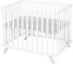 roba Laufgitter 75 x 100 cm - Baby Laufstall inkl. Einlage Lil Planet grau -...