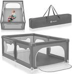 LIONELO Willow Laufgitter Baby, ab 0-48 Monaten, gro&szlig;e Spielfl&auml;che 127cm x...