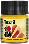 Marabu 17160005021 - Textil Stoffmalfarbe mittelgelb 50 ml, Stoffdruckfarbe auf