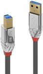 LINDY 36662 2m USB 3.0 Typ A an B Kabel, Cromo Line