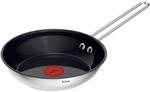 Tefal Nordica Edelstahl-Keramikpfanne 20 cm, Antihaftversiegelung, integrierter