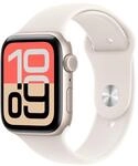 Apple Watch SE 3 GPS + Cellular 44 mm Smartwatch mit Aluminiumgeh&auml;use in Polarstern