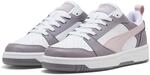 PUMA Rebound V6 Low Unisex Sneaker, Puma White Mauve Mist Plum Jam, 44 EU