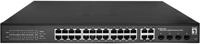 LevelOne GES-2128P Hilbert 28-Port Gigabit PoE Smart Lite Switch, 24 PoE-Ausg&auml;nge, 4
