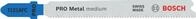 Bosch 3x PRO Metal medium T121AFC Stichs&auml;geblatt (f&uuml;r Stahlbleche,...