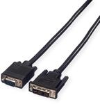 VALUE DVI-VGA Kabel, DVI (12+5) ST - VGA ST, 2 m