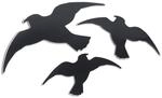 Vogel-Silhouetten 3 Stk., schwarz