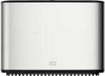 Tork Spender f&uuml;r Mini Jumbo Toilettenpapier Edelstahl T2, Geschlossen, Image...