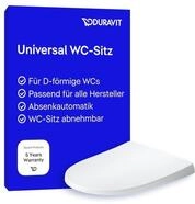 Duravit WC-Sitz Univavo, WC-Sitz D-shaped, Klobrille mit doppelter...