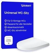 Duravit WC-Sitz Univavo, WC-Sitz D-shaped, Klobrille mit doppelter...
