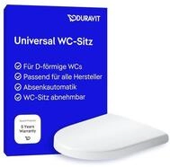 Duravit WC-Sitz Univavo, WC-Sitz D-shaped Compact, Klobrille mit doppelter
